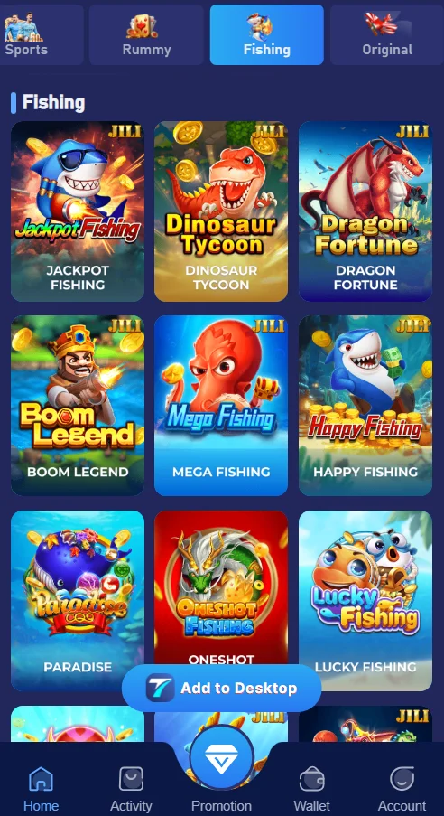 Fishing games